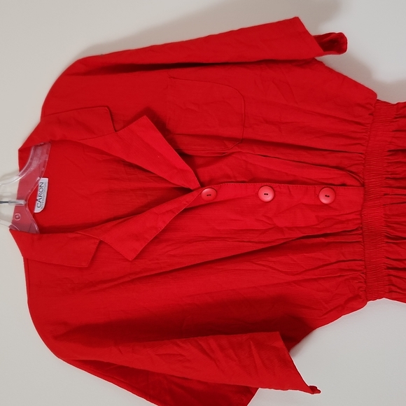 vintage ,ladies red rompers - Picture 2 of 9